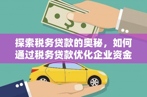 工布江达探索税务贷款的奥秘，如何通过税务贷款优化企业资金流