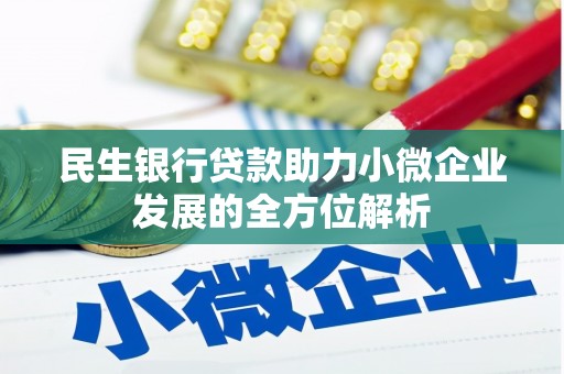 戚墅堰民生银行贷款助力小微企业发展的全方位解析