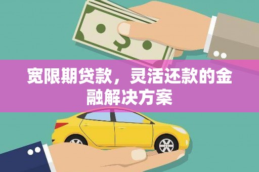 嵩县宽限期贷款，灵活还款的金融解决方案