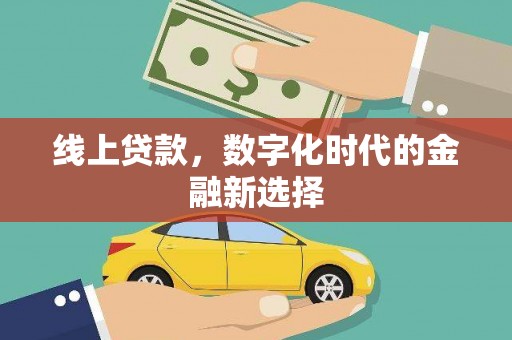 甘孜线上贷款，数字化时代的金融新选择