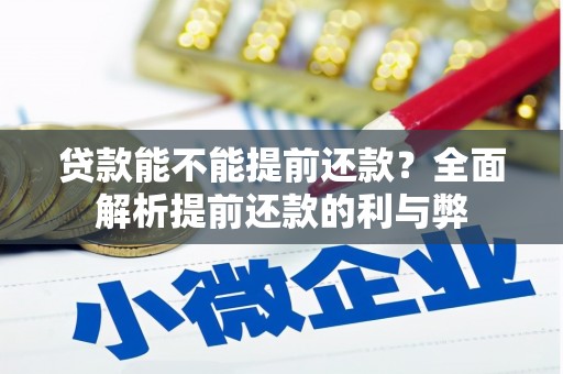 三义贷款能不能提前还款？全面解析提前还款的利与弊