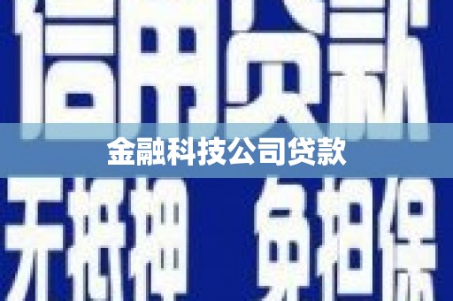 格尔木金融科技公司贷款