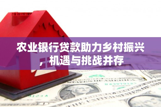 肇州农业银行贷款助力乡村振兴，机遇与挑战并存