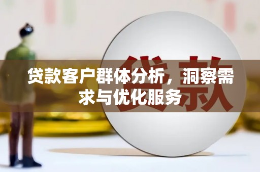沈河贷款客户群体分析，洞察需求与优化服务